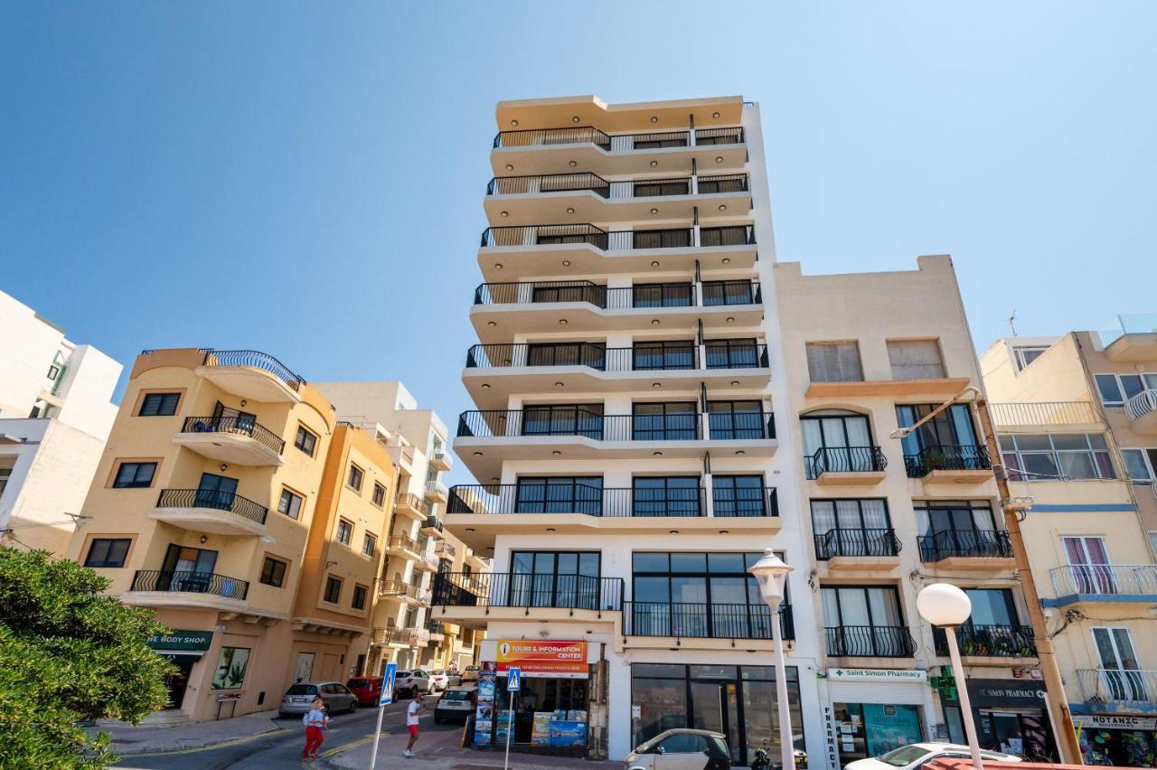 Islet Promenade Seafront Family Apartment With 2 Balconies By Getawaysmalta St. Paul's Bay Buitenkant foto